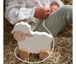 Little Dutch Arrastre Oveja Little Farm^Niños Juguetes Para Niños De 18 Meses