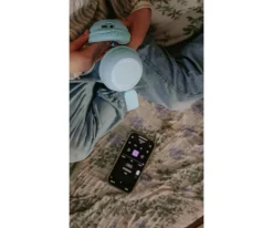 Niños Lalarma Auriculares con Luz Ambiental Azul