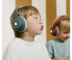 Niños Kidywolf Auriculares K-EARS Bluetooth con Limitador de Volumen Azul