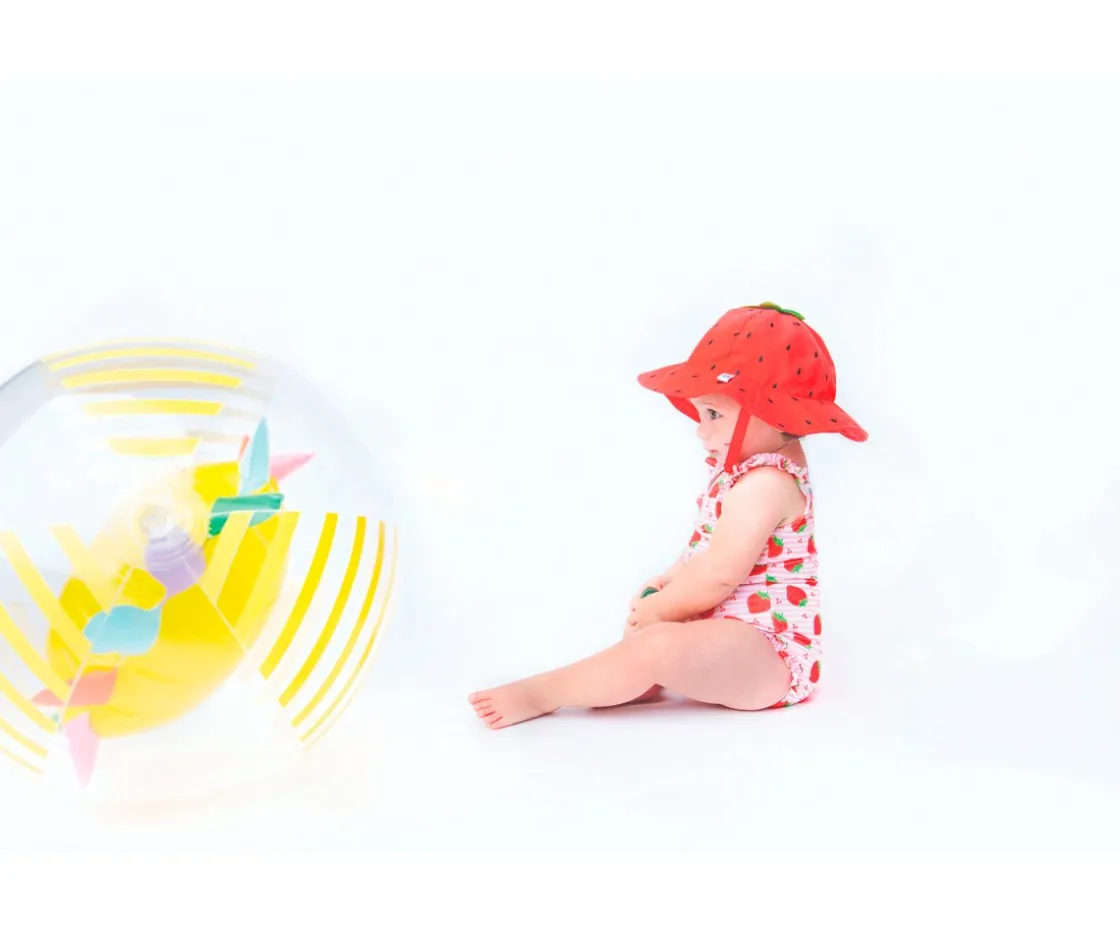 Zoocchini Bañador + Gorrito Fresa^ Bañadores Pañal