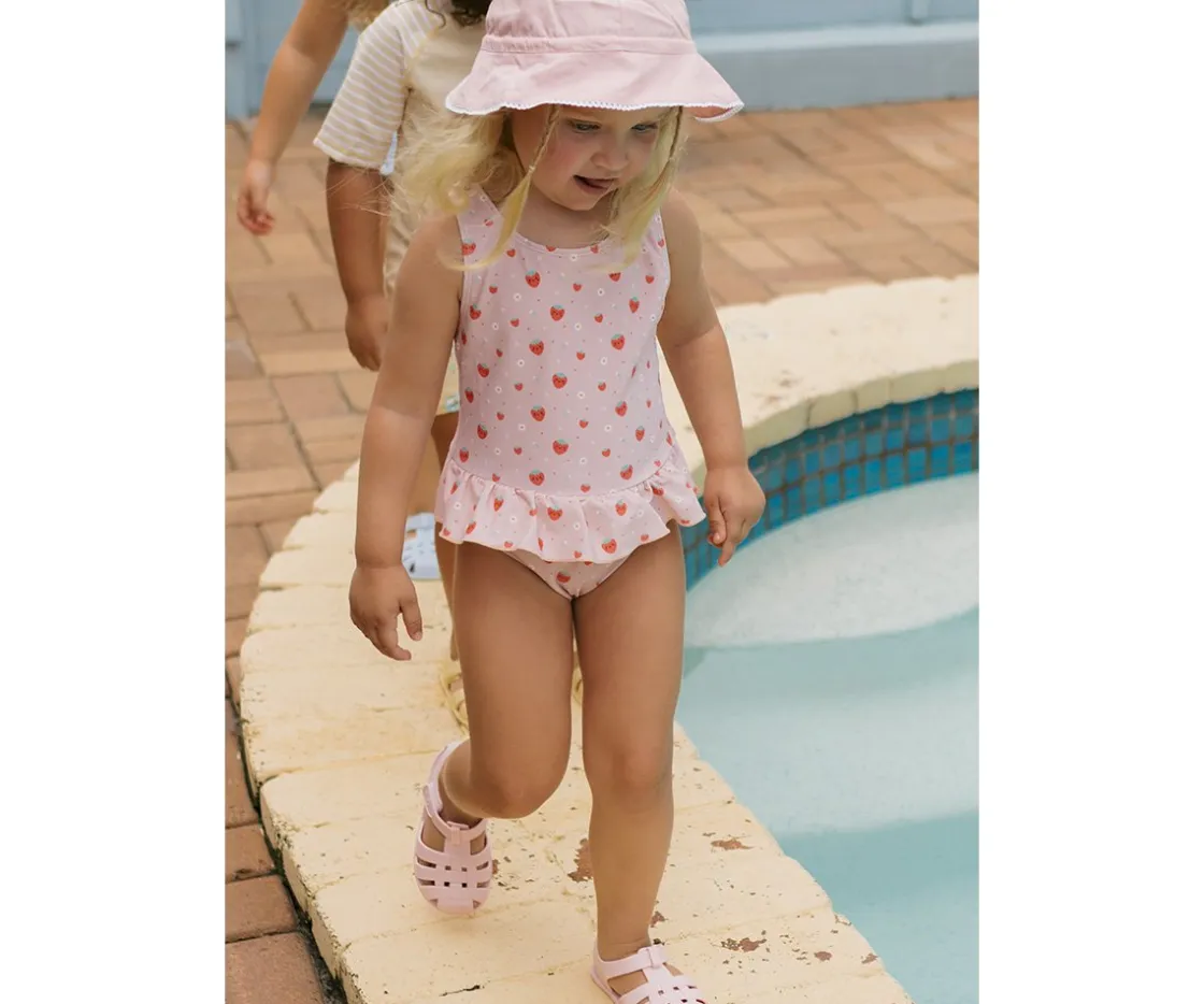 Monnëka Bañador Cruzado con Volantes Strawberries^Niños Bañadores Niños
