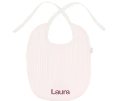 Cristina de Jos'h Babero Algodón Dorset Rosa Personalizable