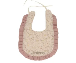 Cristina de Jos'h Babero Algodón con Volante Wild Flower Personalizable^ Baberos Personalizados