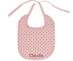 Cristina de Jos'h Babero Algodón Mini Star Pink Personalizable