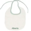 Cristina de Jos'h Babero Algodón Rainbow Dots Verde Personalizable^ Baberos Personalizados