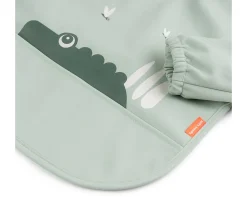 Done by Deer Babero con Mangas Croco Green 6-18m Personalizable^ Baberos Con Manga