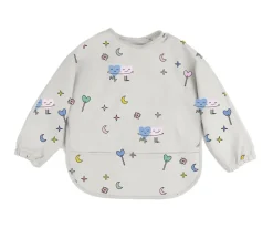 The Cotton Cloud Babero con Mangas Dancing Hearts