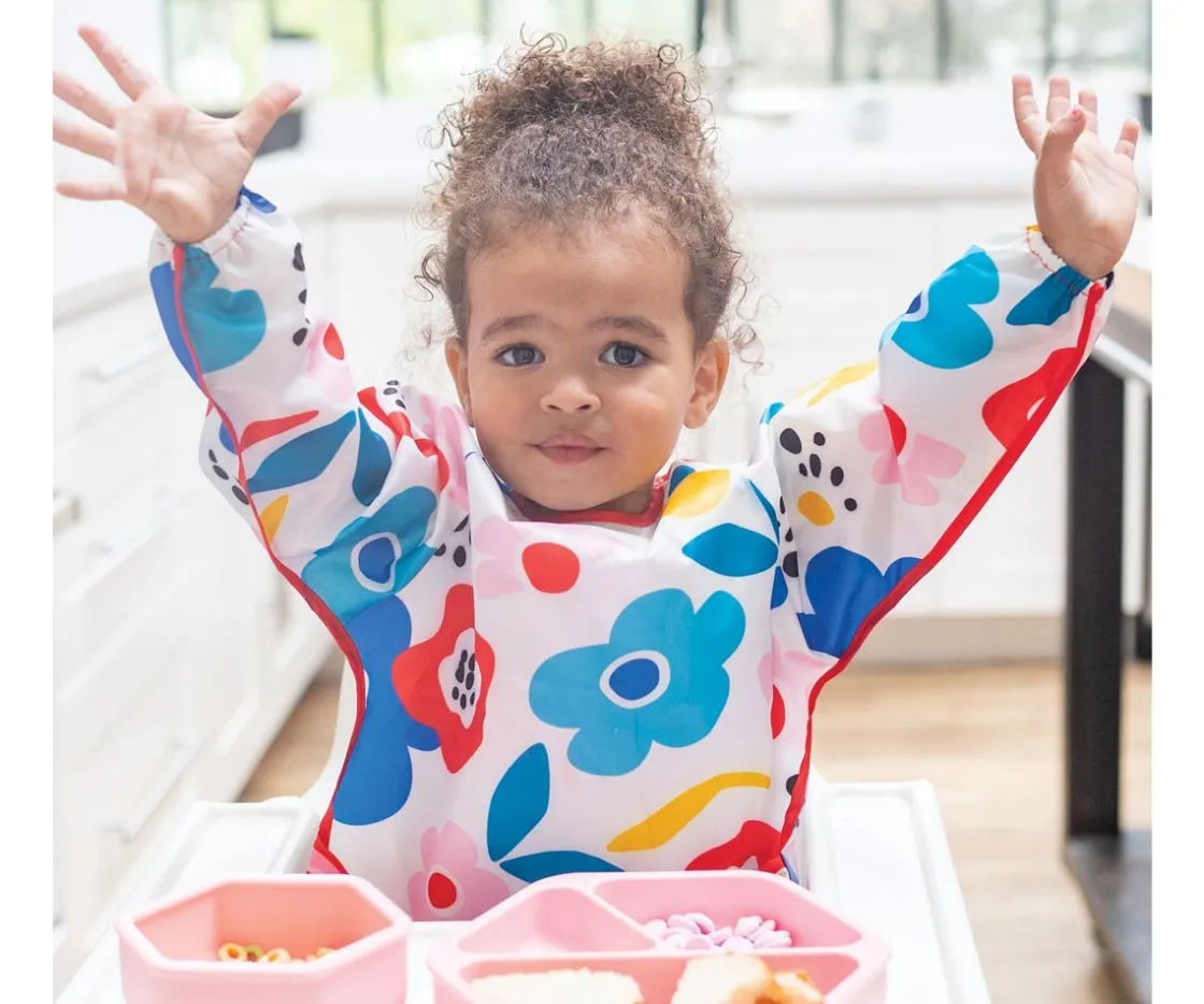 Tiny Twinkle Babero con Mangas Impermeable Checkers Black