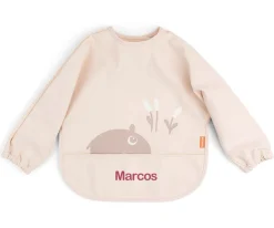 Done by Deer Babero con Mangas Ozzo Powder 6-18m Personalizable