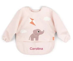 Done by Deer Babero con Mangas Playground Powder Personalizable