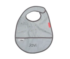 Done by Deer Babero Contour Gris/Dorado Personalizable^ Baberos