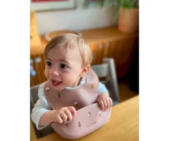 Noui Noui Babero de Silicona Ice Cream- Rose^ Baberos