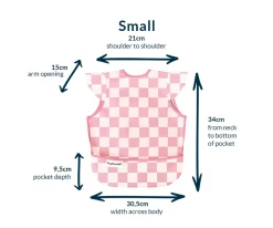 Tiny Twinkle Babero Impermeable Checkers Pink^ Baberos Impermeables