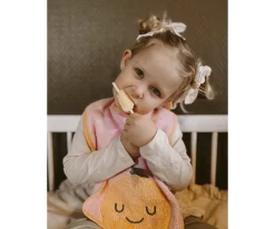 The Cotton Cloud Babero Rizo Mandy Mandarina Personalizable^ Baberos Personalizados