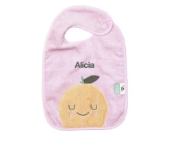 The Cotton Cloud Babero Rizo Mandy Mandarina Personalizable^ Baberos Personalizados