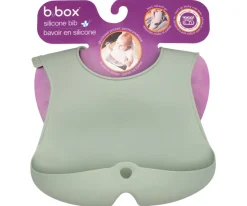 b.box Babero Silicona Enrollable Sage^ Baberos