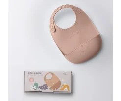 Miniware Babero Silicona Enrollable Pink Salt^ Baberos