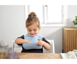 Lassig Babero Silicona Happy Smile Blue^ Baberos