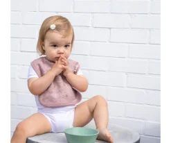 Timboo Babero Moon Blue Personalizable