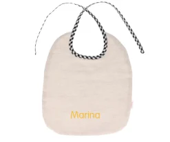 Cristina de Jos'h Babero Vichy Negro Personalizable