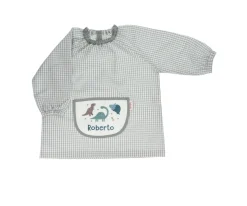 Tutete Textil Babi con Bolsillo Central Vichy Dinos World Personalizado