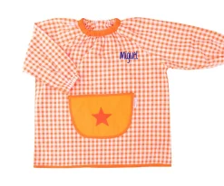 Tutete Textil Babi con Bolsillo Central Estrella Naranja Personalizable^ Babis Escolares