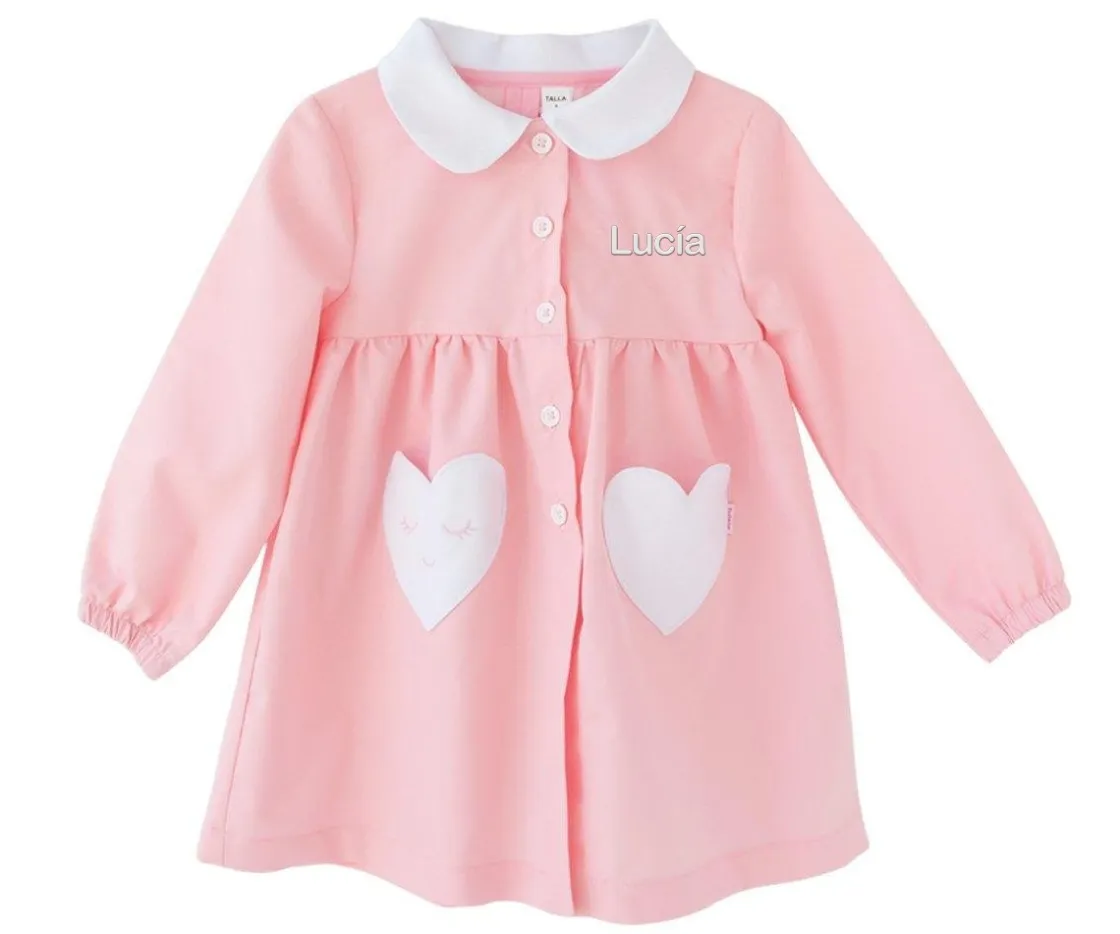 Tutete Textil Babi Corazón Rosa por VivirConGusto Personalizable^ Babis Escolares