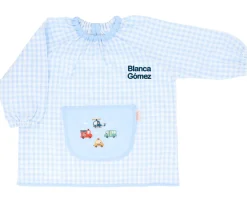 Tutete Textil Babi Lola con Bolsillo Central Vichy City Cars Personalizable