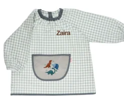 Tutete Textil Babi Lola con Bolsillo Central Vichy Dinos World Personalizable