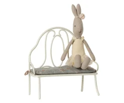 Maileg Banco Antiguo Off White Mini^Niños Casa De Muñecas De Madera