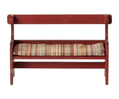 Maileg Banco de Madera Rojo Ratón^Niños Casa De Muñecas De Madera