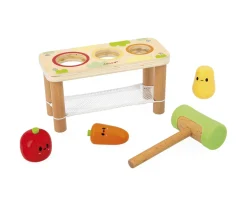 Janod Banco Martillo Verduras^Niños Juguetes Para Niños De 18 Meses