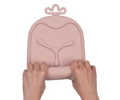 b.box Bandeja Silicona Roll + Go con Cuchara Blush