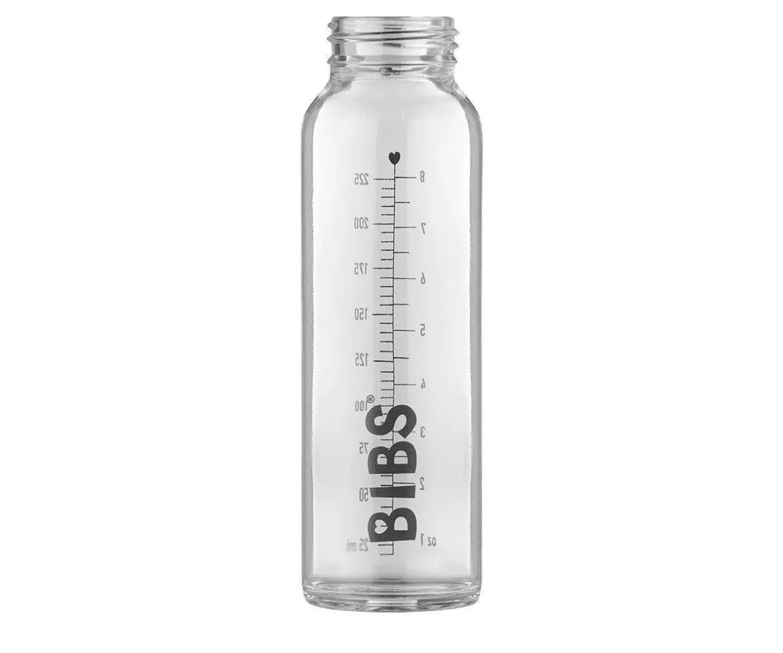 BIBS Biberón Cristal Ivory 225ml + Funda Biberón Large^ Biberones