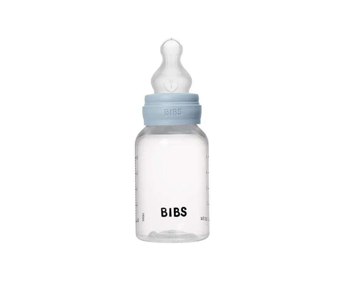 BIBS Biberón Plástico Silicona Baby Blue 150ml^ Biberones