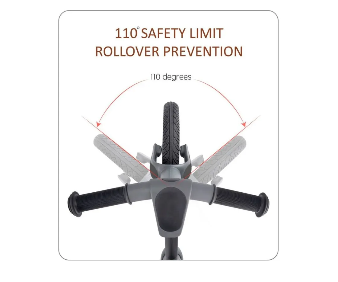 Niños Top Mark Bicicleta Equilibrio Manu Gris