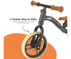 Niños Yvolution Bicicleta sin Pedales Yvelo Junior Air Negra