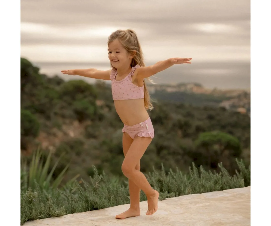 Little Dutch Bikini Sunny Flowers Blush^Niños Bañadores Niños