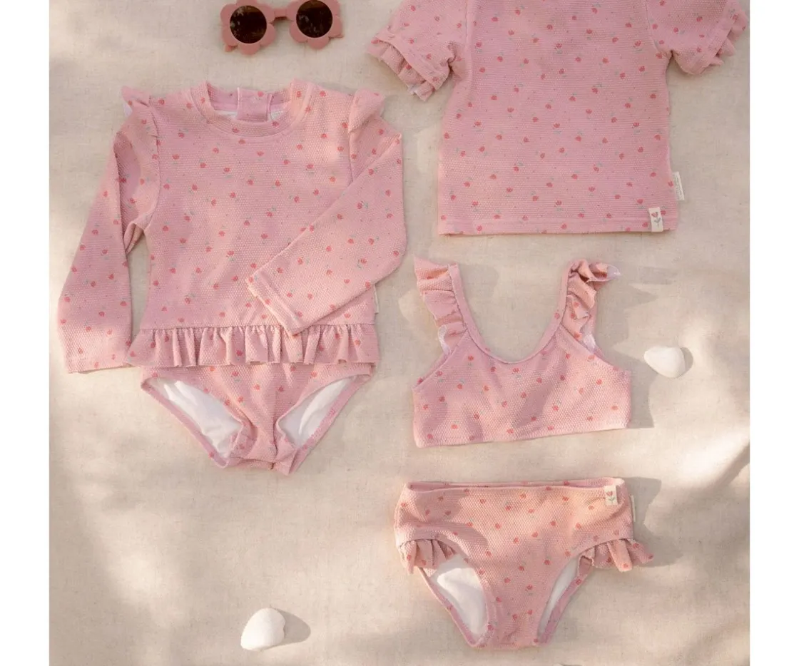 Little Dutch Bikini Sunny Flowers Blush^Niños Bañadores Niños