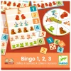 Niños Djeco Bingo Educativo 1, 2, 3 Números