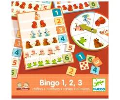 Niños Djeco Bingo Educativo 1, 2, 3 Números