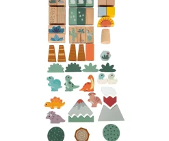 small foot Bloques de Construcción de Madera Dino^Niños Juguetes Para Niños De Un Año