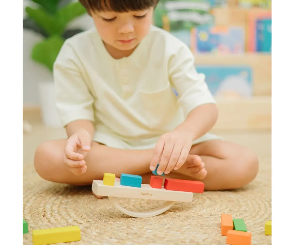 Niños Plan Toys Bloques en Equilibrio Montessori