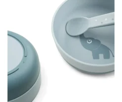 Done by Deer Bol Antideslizante Elphee Blue^ Vajilla Infantil