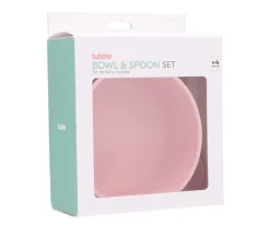 Tutete Bol con Ventosa + Cuchara Pink^ Vajilla Infantil