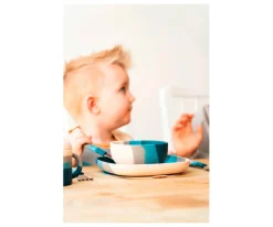 Grech & Co Bol con Ventosa Color Splash Desert Teal Ombre^ Vajilla Infantil