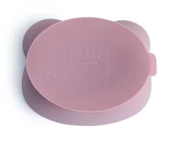 We Might Be Tiny Bol con Ventosa y Tapa Oso Dusty Rose^ Vajilla Infantil