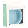 Tutete Bol Silicona + Cuchara Acero Sky Blue^ Vajilla Infantil
