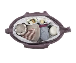 Pasito a Pasito Bolsa Canastilla Cherry Velvet^Niños Bolsas Hospital Bebé