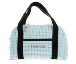Cristina de Jos'h Bolsa de Deporte Nordic Check Blue Personalizable^ Bolsas De Deporte